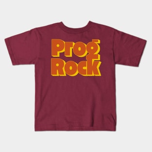 Prog Rock - Vintage Progressive Rock Typography Kids T-Shirt